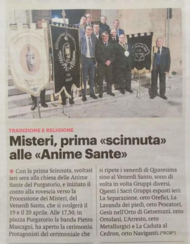 Ceto Metallurgici di Trapani - larresto - Scinnuti 2019 - 27 - Rassegna Stampa